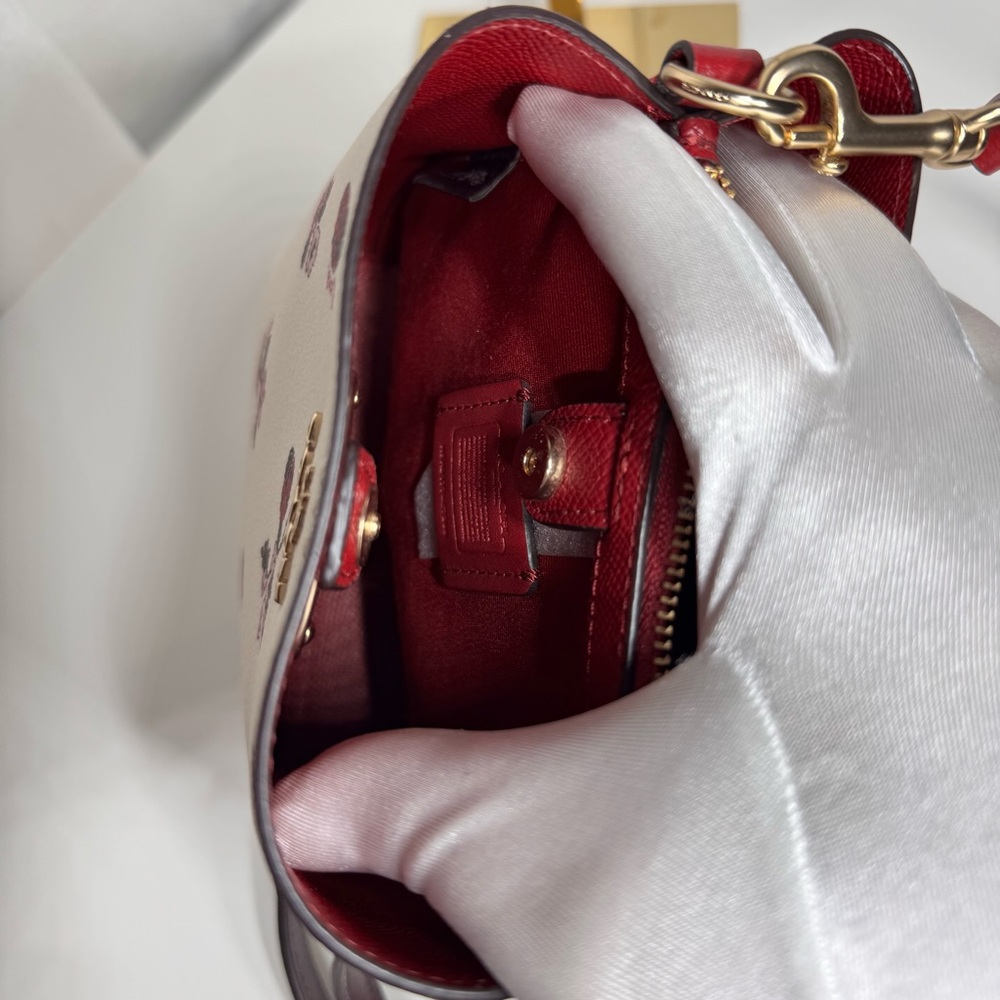 โฃ๏ธSOLD - Coach Mini Town Bucket Bag with Ladybug Floral Print - Picture 6 of 11